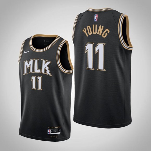 trae young jersey black